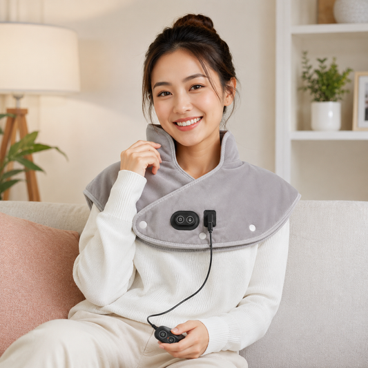 ThermaRelief™ USB Heated Neck & Shoulder Wrap – Melt Away Pain & Tension